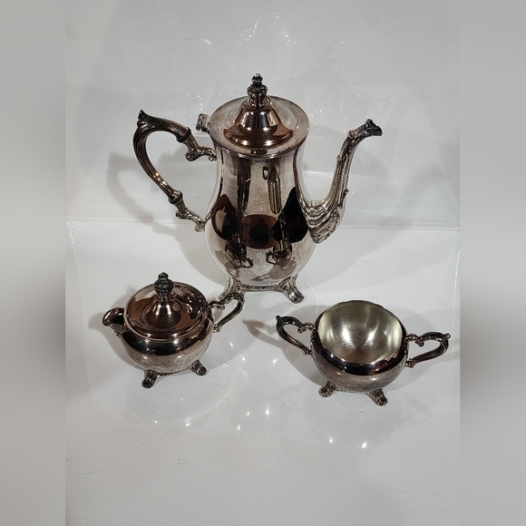 Vintage silver-plated tea set made by the International Silver Company - Picture 3 of 17
